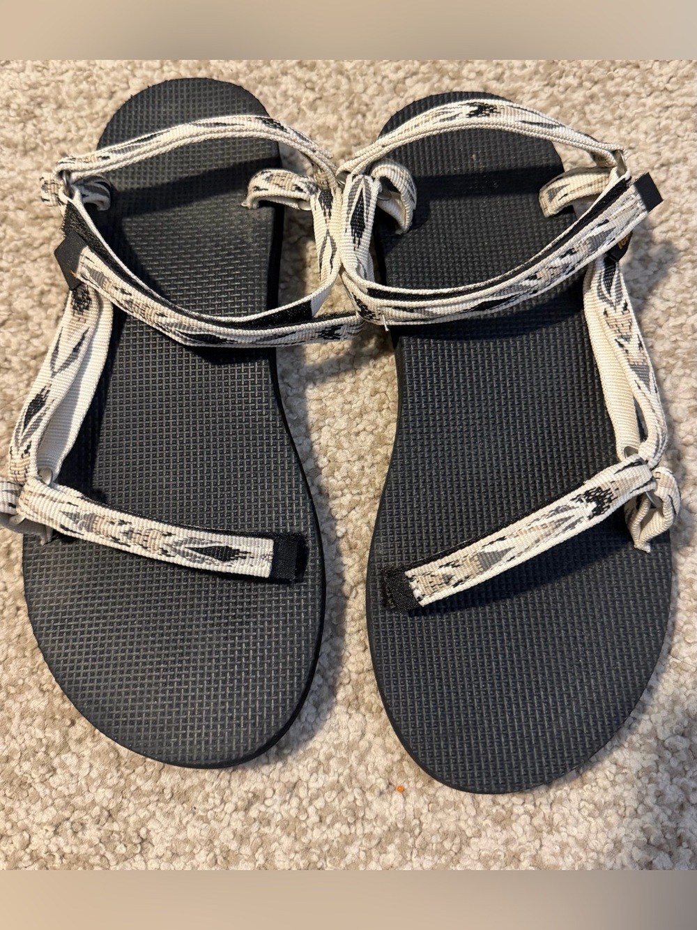 Teva Women's‎ Original Universal Slim Sandals - Wings White/Black 8